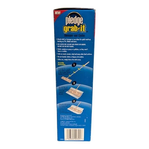 Pledge Grab It Kit 1 Sweeper & 10 Dry Cloths Electrostatic Dusting Floors - Picture 3 of 7